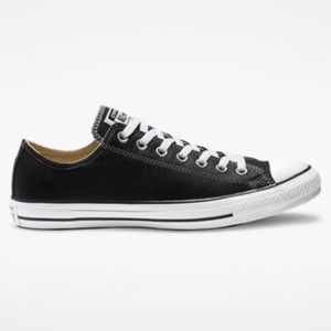 Black leather converse
